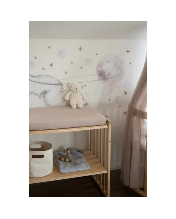 Sheet for changing table 70x50 cm - Taupe | Waldin