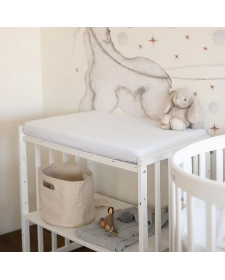 Sheet for changing table 70x50 cm - White | Waldin