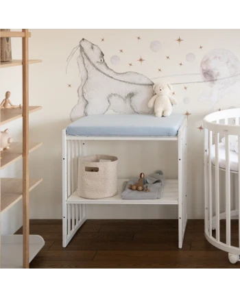 Sheet for changing table 70x50 cm - Blue | Waldin