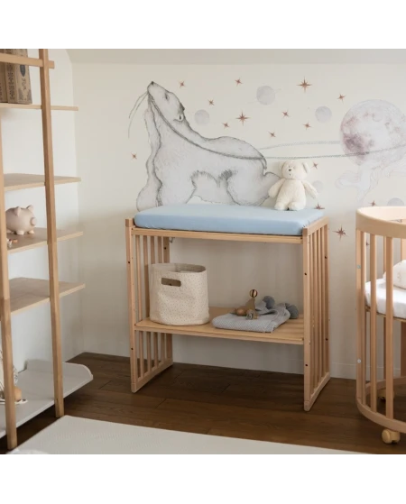 Sheet for changing table 70x50 cm - Blue | Waldin