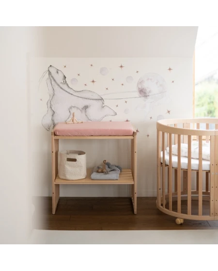 Sheet for changing table 70x50 cm - Rose | Wadlin
