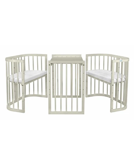 7in1 Baby crib with mattress Olive Grows with your child Waldin