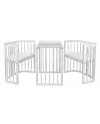 7in1 Baby crib with mattress - White