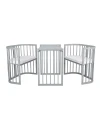 7in1Baby crib with mattress - Gray - Grows with your child Waldin