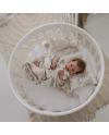 7in1 Oval Baby Crib with mattress - White | Waldin