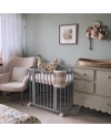 5in1Baby Crib with matress and cradle - Gray
