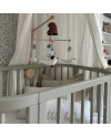 5in1 Baby Crib with mattress and cradle - Olive | Waldin