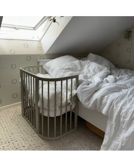 5in1 Baby Crib with mattress and cradle - Olive | Waldin