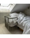 5in1 Baby Crib with mattress and cradle - Olive | Waldin