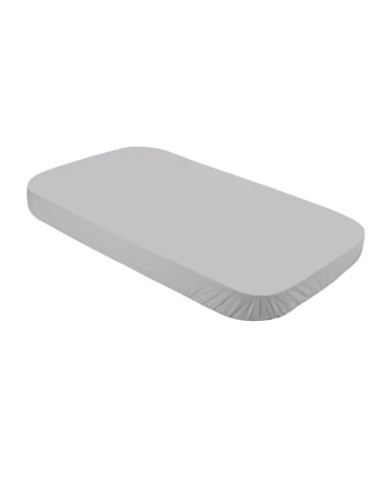 Organic Cotton Sheet 123x73 Gray for Crib 7in1 | Waldin