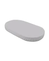 Organic Cotton Sheet 123x73 Oval Crib - Gray