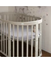Organic Cotton Sheet 123x73 Oval Crib - Gray