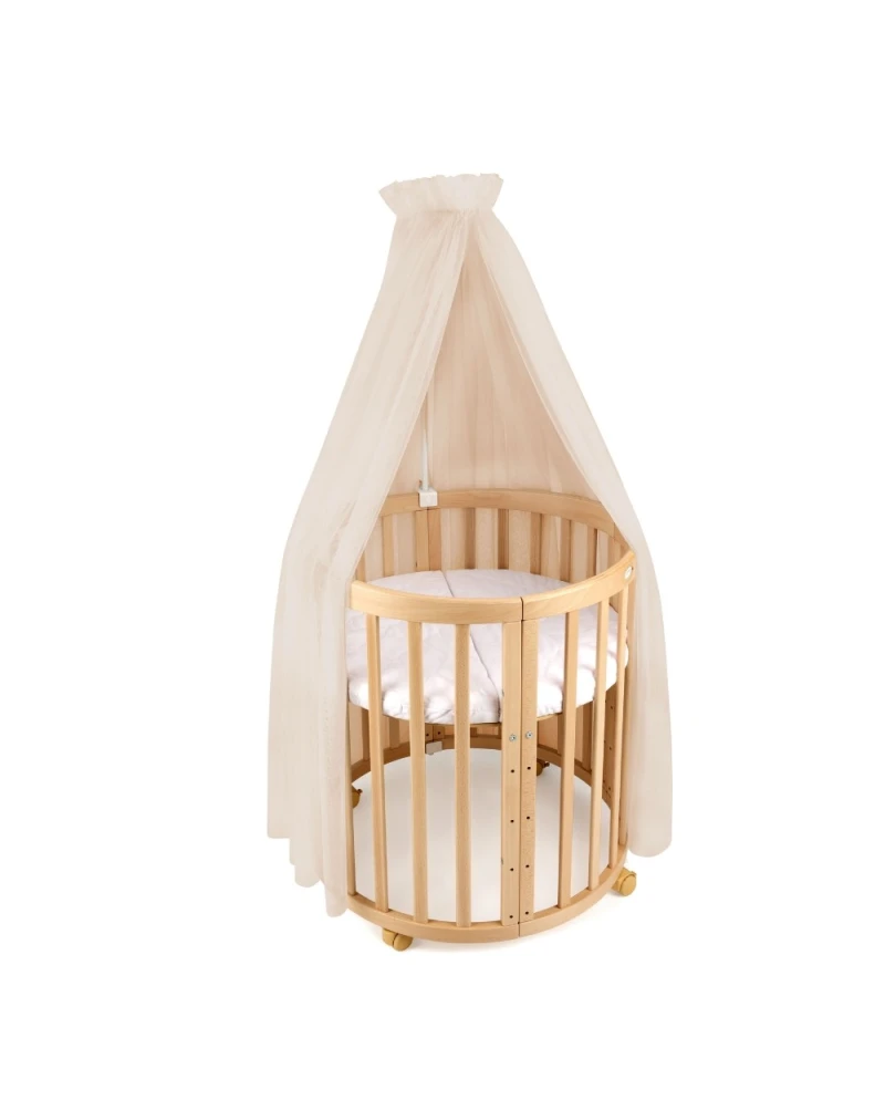 Beige Tulle Canopy for Crib + Canopy Frame Beige Tulle Canopy for Crib + Canopy Frame