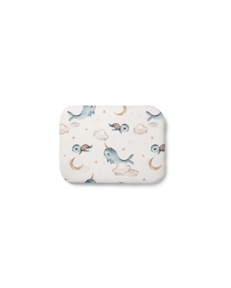 Bamboo Baby Pillow 30x40 – Whales | Waldin
