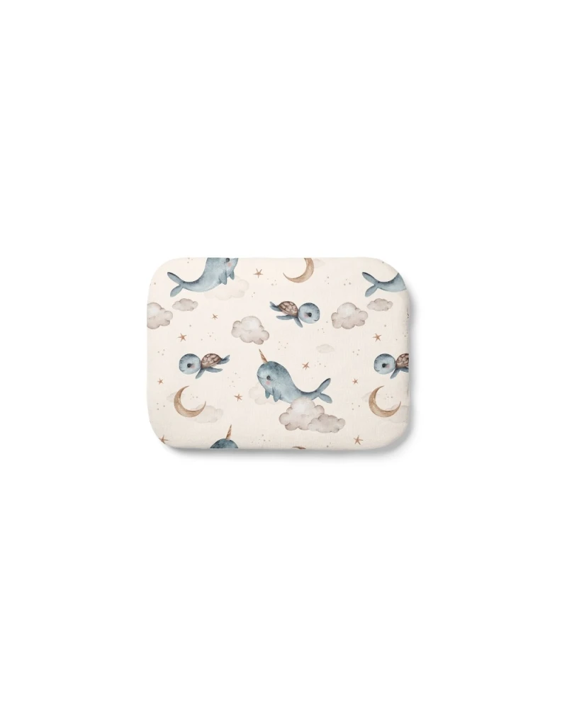 Bamboo Baby Pillow 30x40 – Whales | Waldin