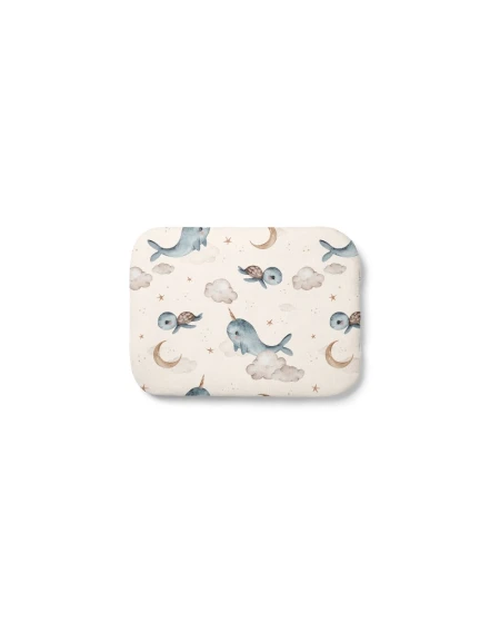 Bamboo Baby Pillow 30x40 – Whales | Waldin