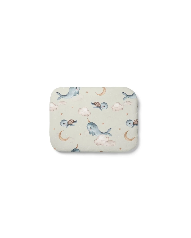 Bamboo Baby Pillow 30x40 – Whales | Waldin