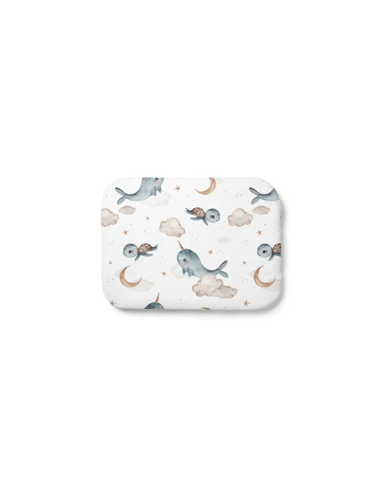 Bamboo Baby Pillow 30x40 – Whales | Waldin