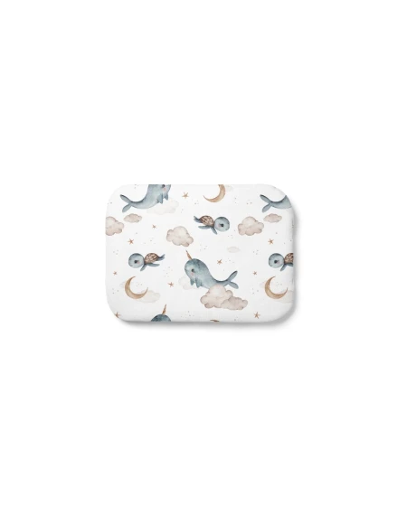 Bamboo Baby Pillow 30x40 – Whales | Waldin