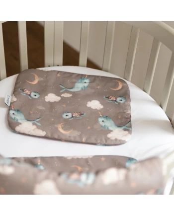 Bamboo Baby Pillow 30x40 – Whales | Waldin