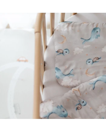 Bamboo Baby Pillow 30x40 – Whales | Waldin