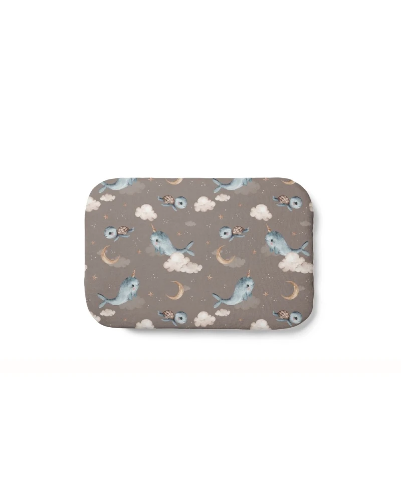 Bamboo Baby Pillow 60x40 – Whales | Waldin