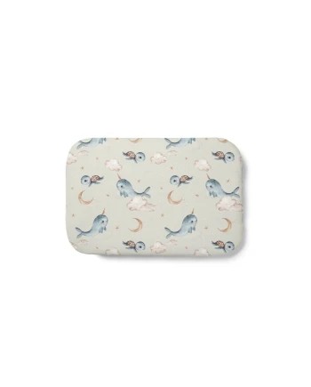 Bamboo Baby Pillow 60x40 – Whales | Waldin
