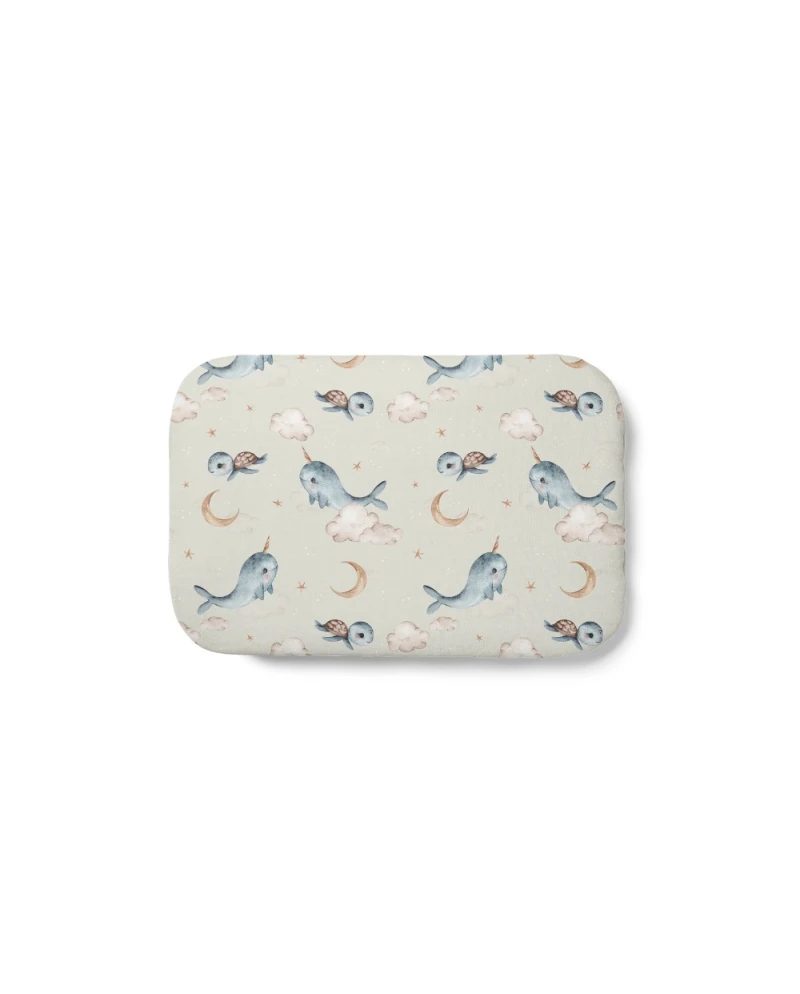 Bamboo Baby Pillow 60x40 – Whales | Waldin