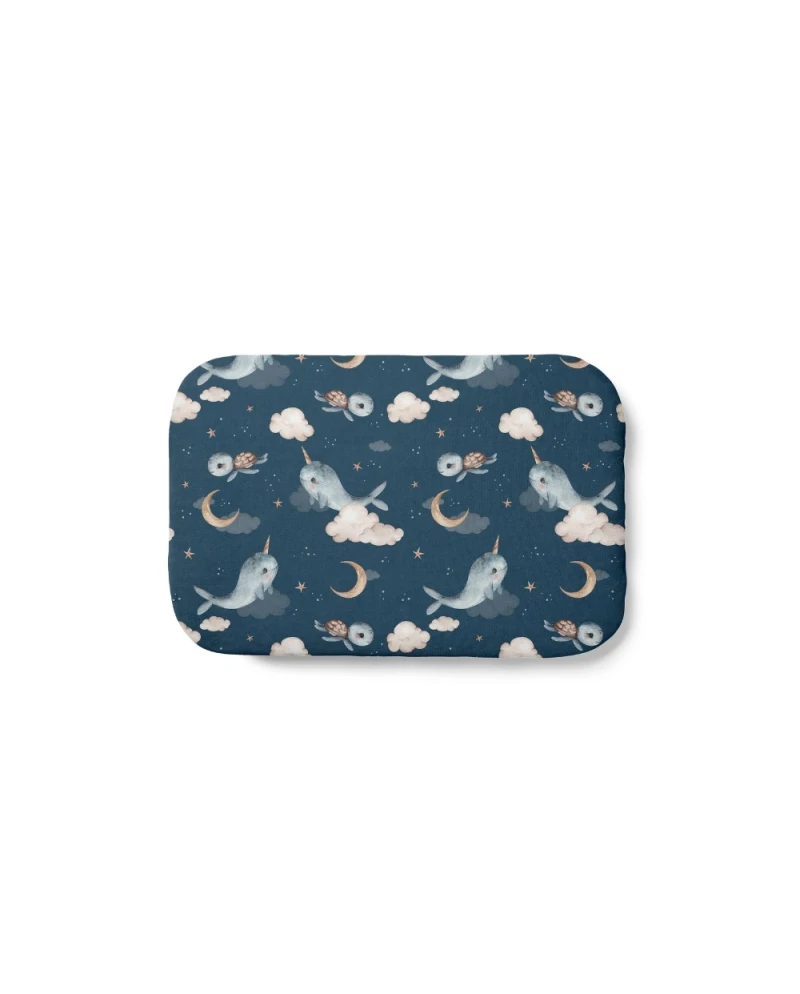 Bamboo Baby Pillow 60x40 – Whales | Waldin