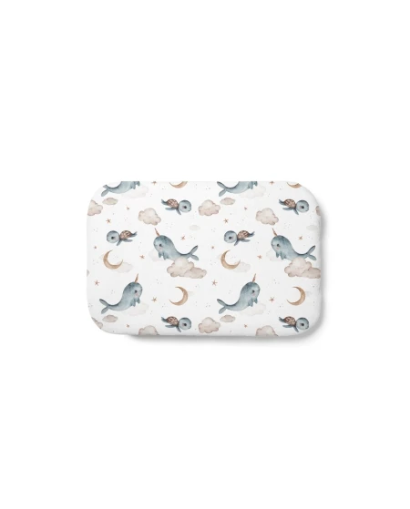 Bamboo Baby Pillow 60x40 – Whales | Waldin