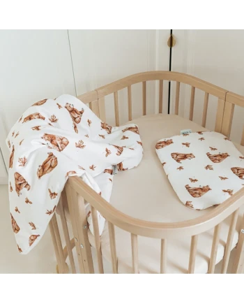 Bamboo baby duvet 75x75 + cone ribbon Bears | Waldin
