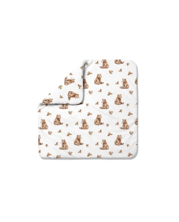 Bamboo baby duvet 75x75 + cone ribbon Bears | Waldin