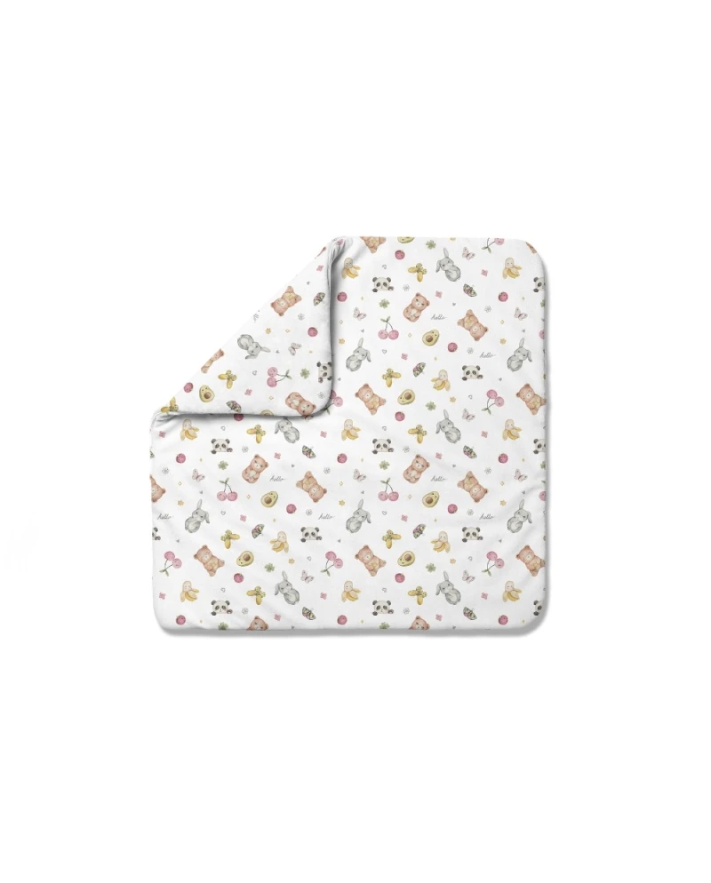 Bamboo baby duvet 75x75 + cone ribbon Candy Cute