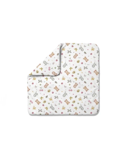 Bamboo baby duvet 75x75 + cone ribbon Candy Cute