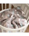 Bamboo baby duvet 75x75 + cone ribbon Whale