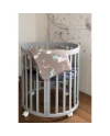 Bamboo baby duvet 75x75 + cone ribbon Whale