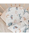 Bamboo baby duvet 75x75 + cone ribbon Whale