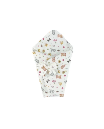 Bamboo baby duvet 75x75 + cone ribbon Candy Cute