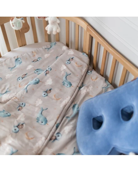 Bamboo baby duvet Whales many sizes