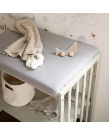 Sheet for changing table 70x50 cm - Gray | Waldin