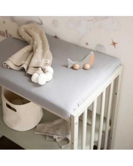 Sheet for changing table 70x50 cm - Gray | Waldin