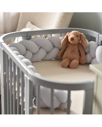Braided Crib Bumper Waffle 210 cm – various colours | Waldin