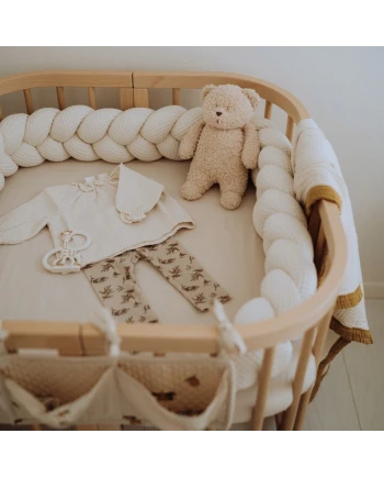 Braided Crib Bumper Waffle 210 cm – various colours | Waldin