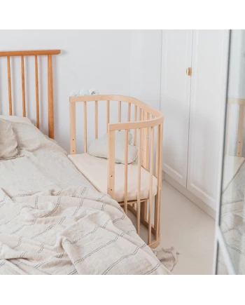 Fitted Sheet for 7in1 Bedside Crib – Beige | Waldin