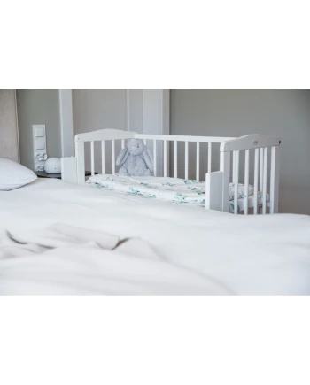 Bedside Crib 2in1 with mattress - White