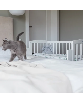 Bedside Crib 2in1 with mattress - White