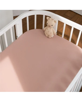 Organic Cotton Sheet 93x65 for 5in1 Crib – Rose | Waldin