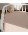 Organic Cotton Sheet 93x65 for 5in1 Crib – Taupe