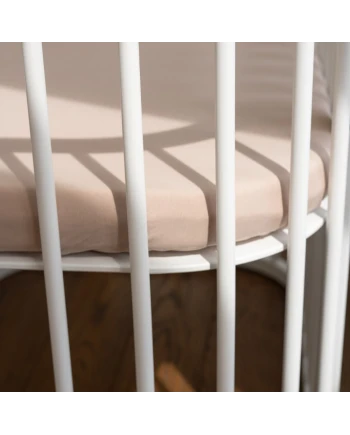 Organic Cotton Sheet 93x65 for 5in1 Crib – Taupe