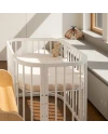 Organic Cotton Fitted Sheet 93x65 for 5in1 Crib – Beige | Waldin